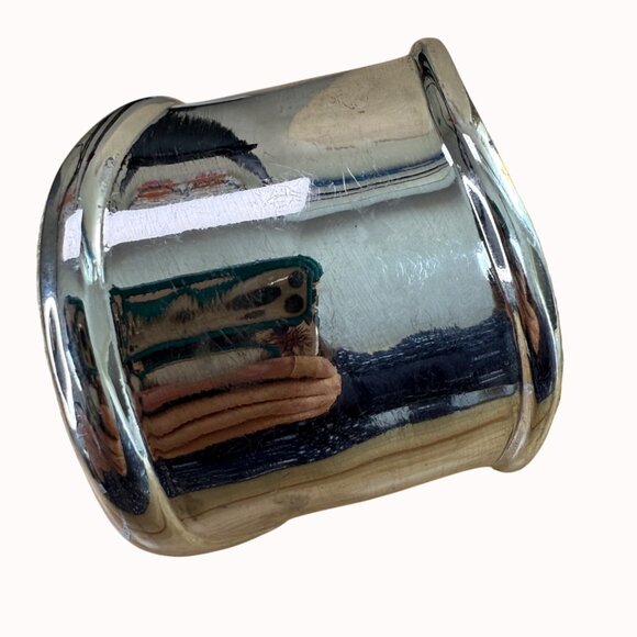 Vince Camuto Wide Silver-Tone Cuff Bracelet, Baddie, Chunky, Statement, Maximal - Picture 1 of 9